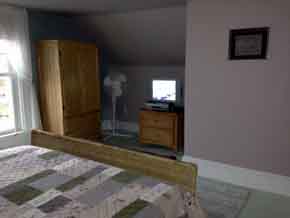 View of Acadia Memories rental vacation cottage master bedroom, one of three bedrooms